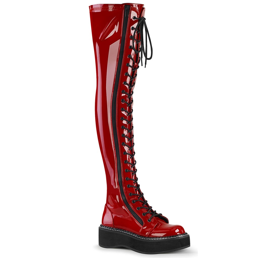 Cuissardes Demonia Emily 375 Brevet Femme - Rouge 53847-XRQC